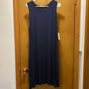 Navy Sleeveless Dress